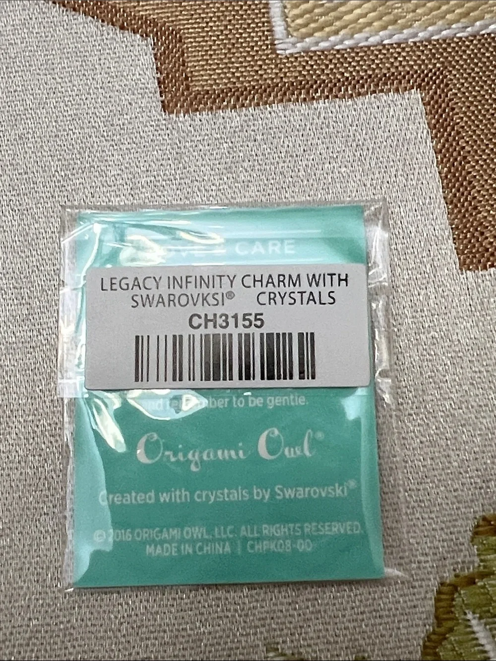 Origami Owl delicate infinity